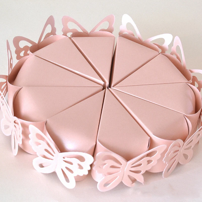 50 шт. Великолепная бумажная бабочка фотокрем слоновая кость свадебные сувениры и