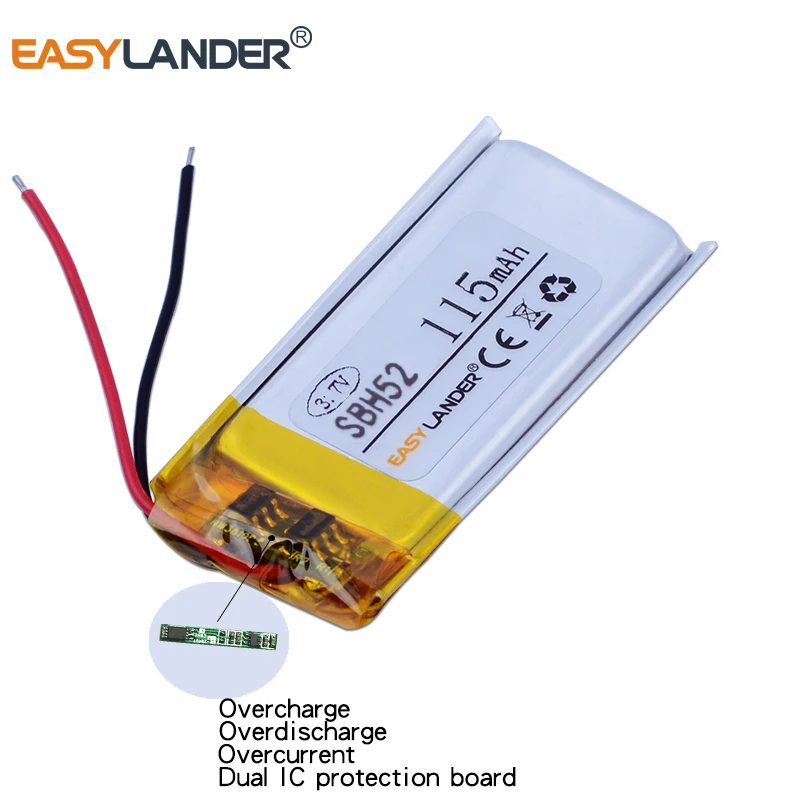 Easylander Замена 3 7 V 115mAh полимерный литий ионный аккумулятор для SONY SBH52 SBH 52 SBH50 50 bluetooth
