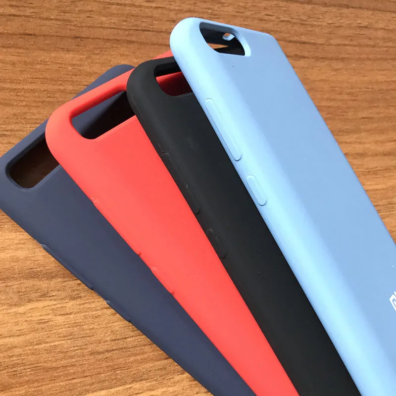Xiaomi mi 6 Чехол задняя Жидкая силиконовая защитная крышка оригинальный шелковистый