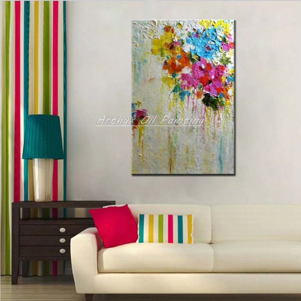 Картины Arthyx расписанные вручную раньше на холсте современные настенные картины