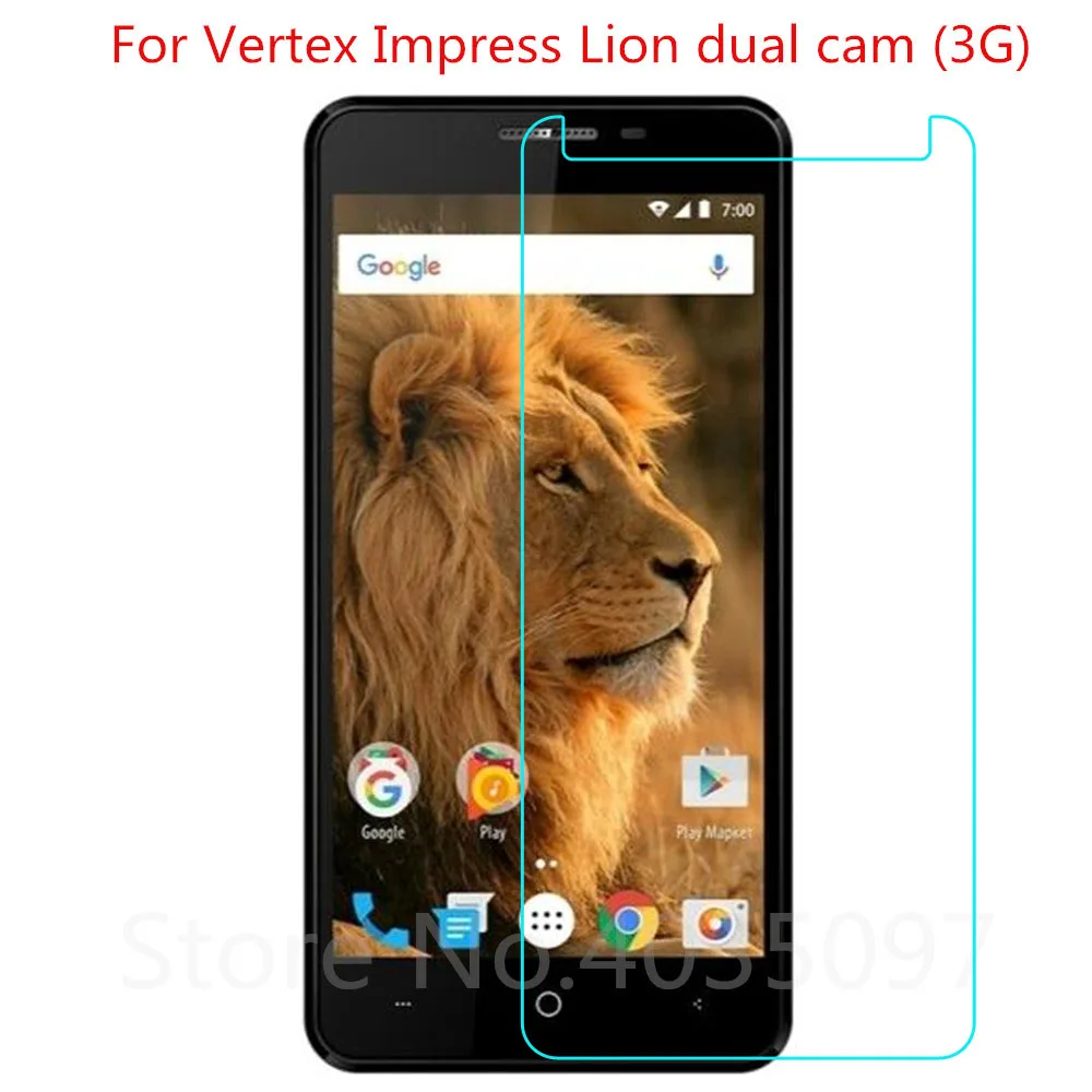 Закаленное стекло для Vertex Impress Lion dual cam (3G) Защита экрана защитное стекло|Защитные