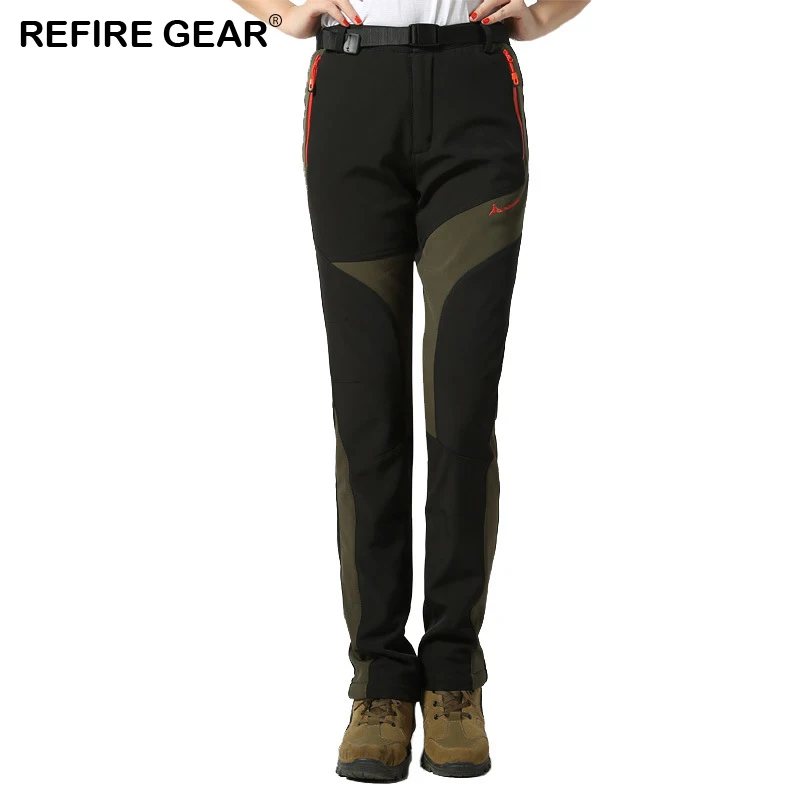 ReFire Gear зимние плотные теплые брюки с мягкой оболочкой Женские флисовые
