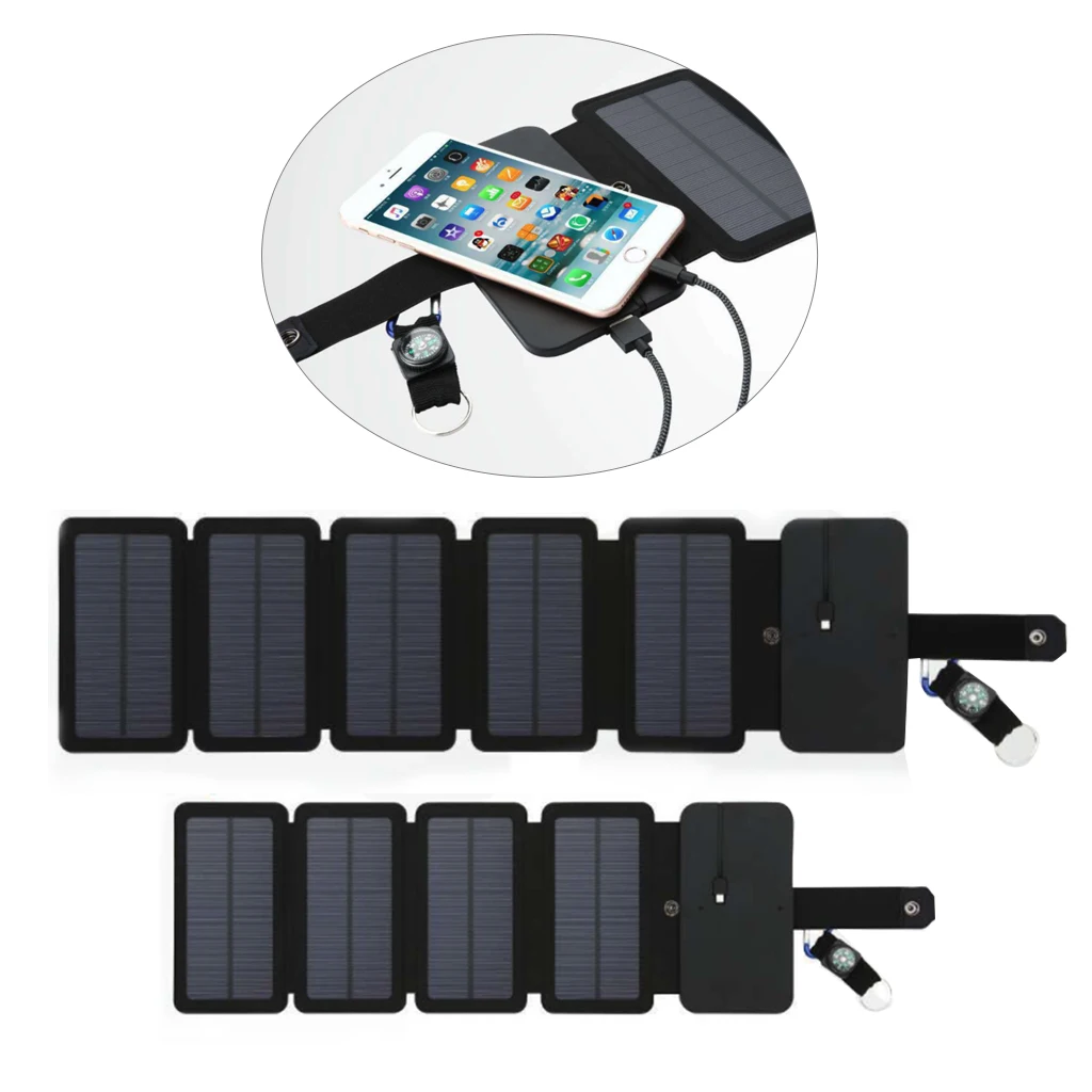 Складное зарядное устройство SunPower на солнечной батарее 10 Вт|Зарядные устройства