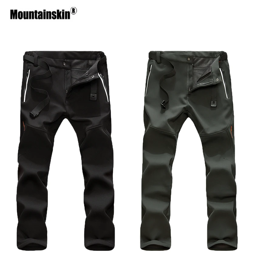 Mountainskin мужские и женские зимние уличные спортивные брюки ветрозащитные
