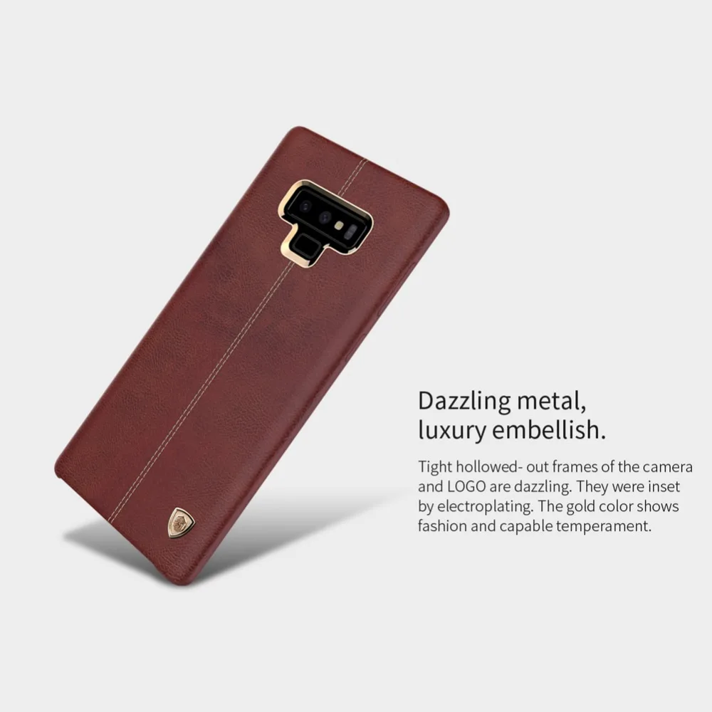 Для samsung Galaxy Note 9 чехол Nillkin Englon S9 кожаный чехол для телефона Note9 Роскошная задняя крышка для samsung S9 Plus бронированный чехол для телефона