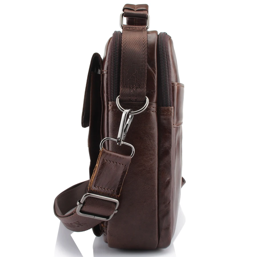 ZZNICK Genuine Leather Shoulder Bags Fashion Men Messenger Bag Small ipad Male Tote Vintage New Crossbody Men's Handbags |