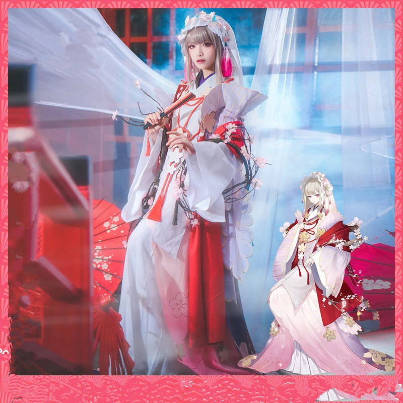 Костюм для косплея Onmyoji SR вишневый демон ин хуаяо японское кимоно наряды