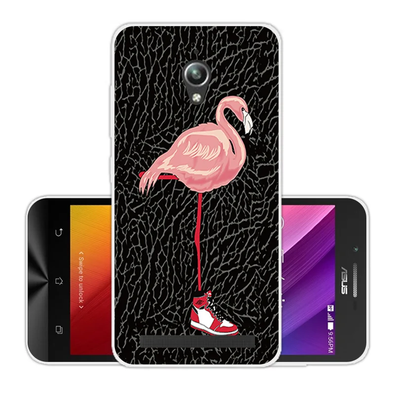 Для Asus Zenfone Go ZC500TG Мягкий ТПУ прозрачный силиконовый зеленый чехол для ZC ZC500 500 500TG