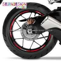 1 set for honda cbr1000rr cbr600rr cbr650r cbr500r cbr300r motorcycle wheel sticker decal reflective rim bike suitable