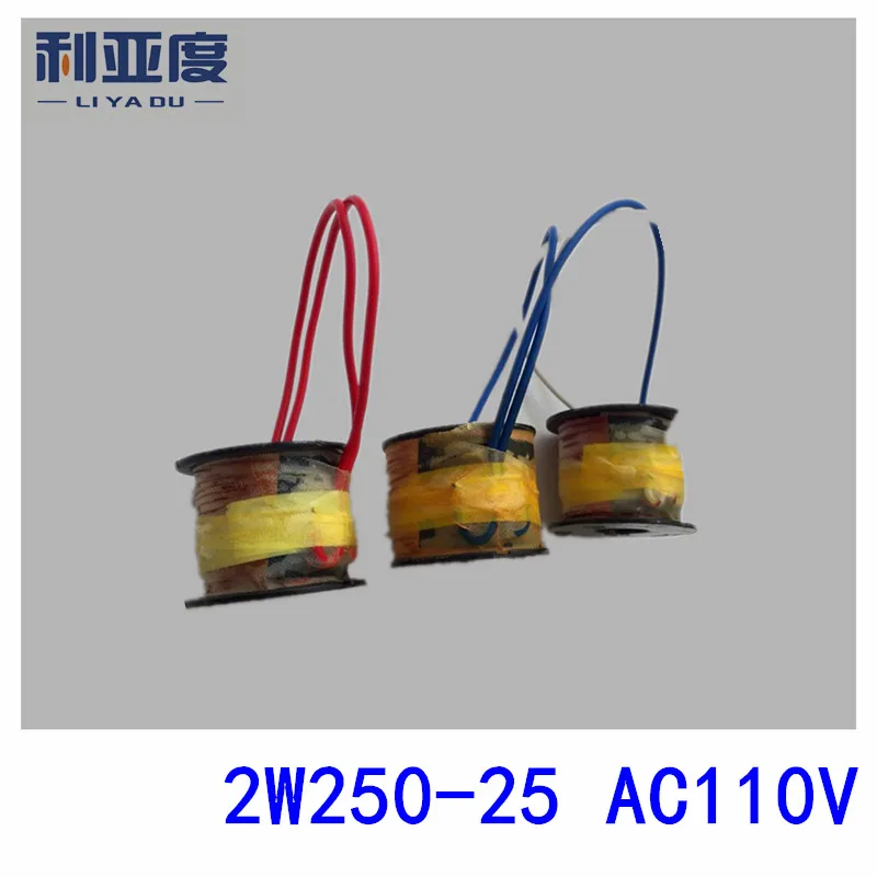2W250 25 AC110V медный тепловой водяной клапан Соленоидный катушки пневматические