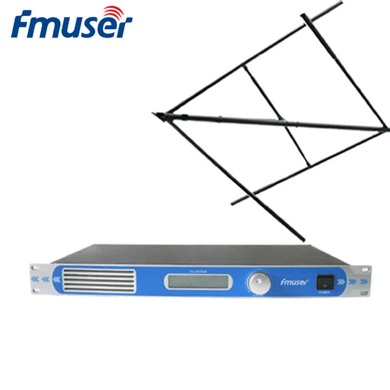 Комплект fm передатчика FMUSER комплект с передатчиком и антенной CP100 50 Вт FM радио для