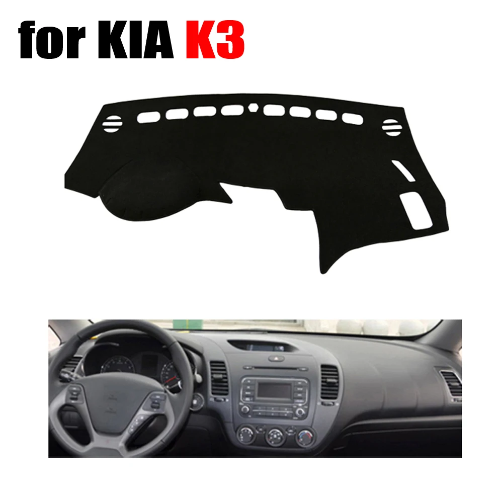 RKAC крышка приборной панели автомобиля коврик для KIA K3 все годы левый руль dashmat pad