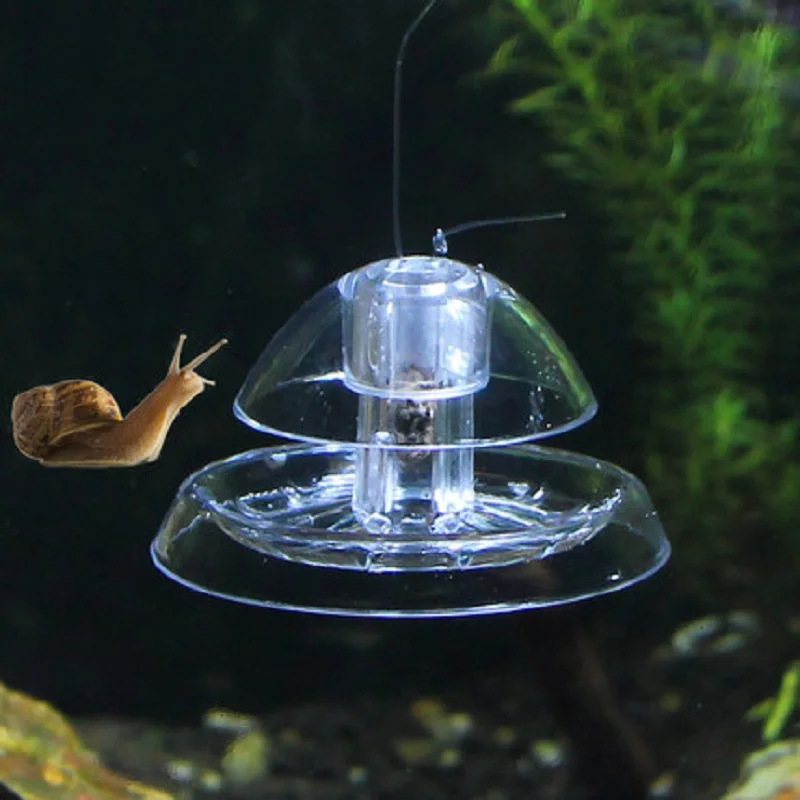 Пластиковая ловушка для аквариума улитки Ловца планария вивариум приманка