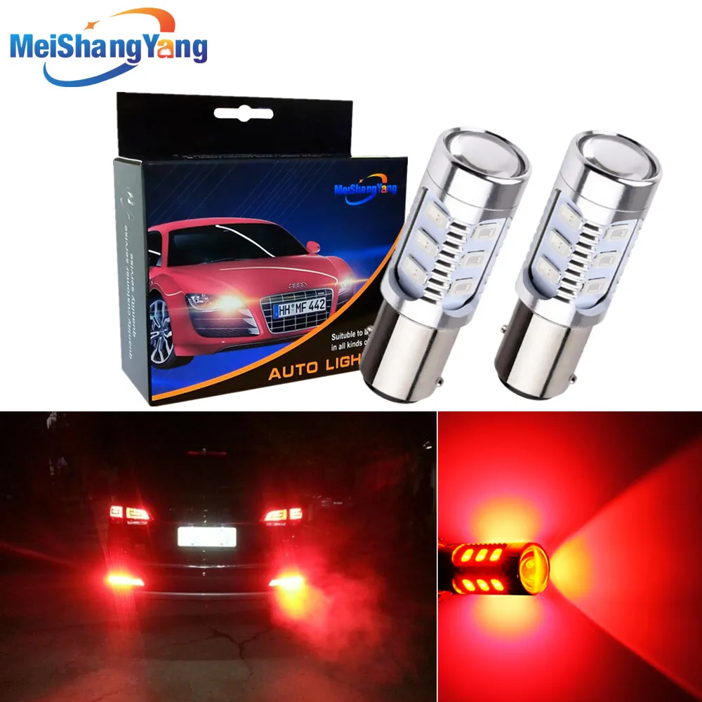 2 шт. 1157 BAY15D светодиодный лампы 12 SMD 5630 чипы высокой мощности для стоп сигналов P21/5