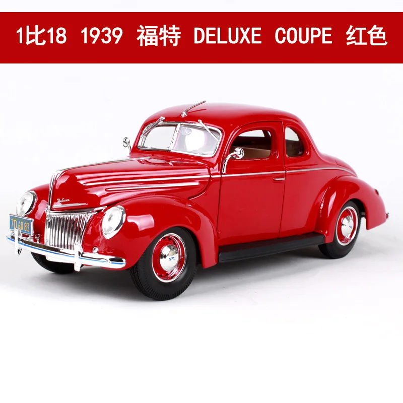 1939red Коллекционные литые 1:24 Coche модели спортивных автомобилей из сплава статические Роскошные игрушки для детей mkd3 1/18 ford 1950/Mustang - Цвет: 1939red