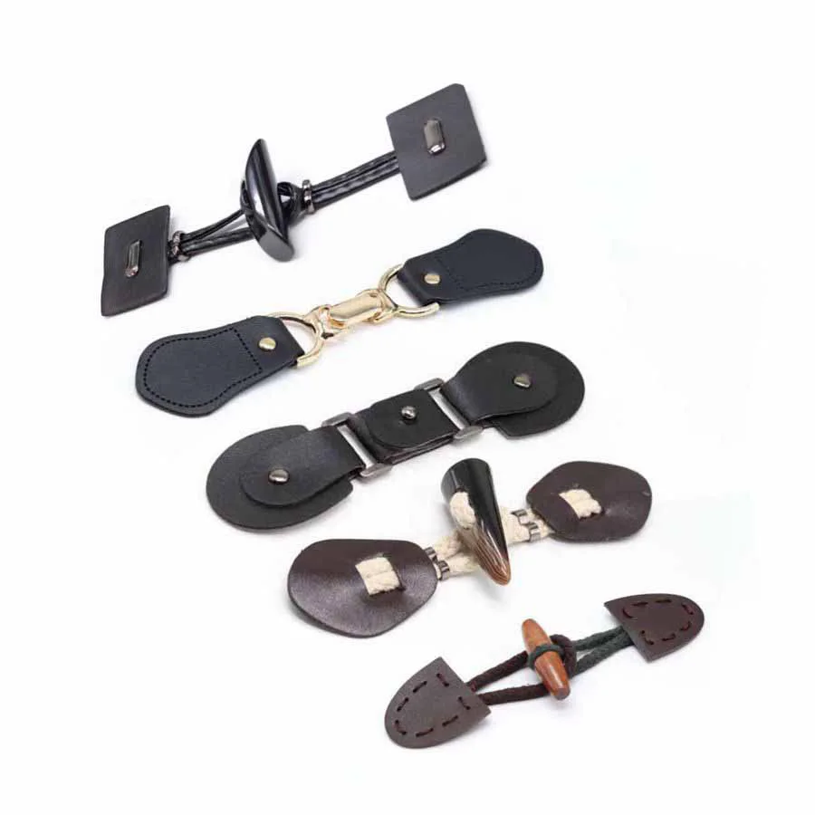 5 шт. модные пуговицы из полимерного рога искусственная кожа переключатели Ретро