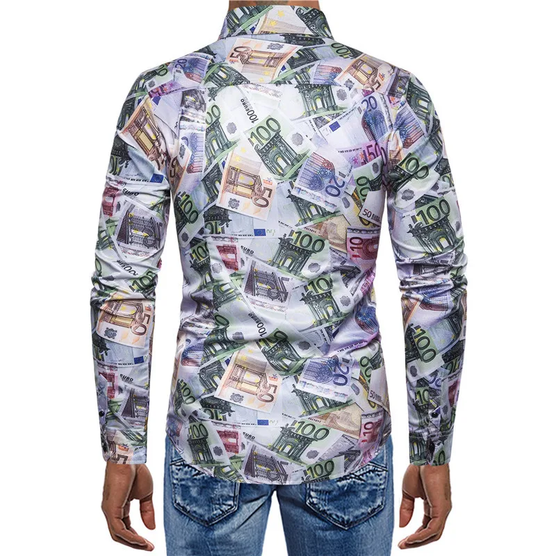 Новинка 2019 мужская рубашка на осень и зиму модная трендовая в европейском