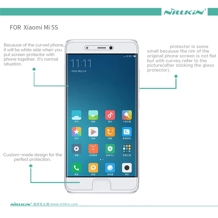 2 шт./партия Xiaomi mi5s Защитная пленка NILLKIN кристальная супер прозрачная защитная в