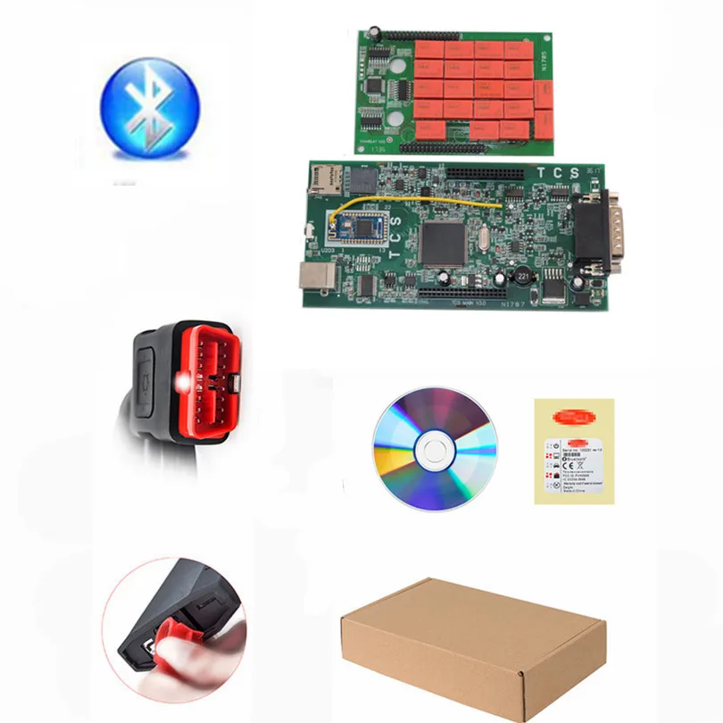 A+ OBDIICAT TCS PRO WO-W pro как Multidiag Bluetooth. R3/2016R1 Keygen 5 в NEC 9241A автомобильный грузовик диагностический инструмент OBD2 сканер - Цвет: Old case BT