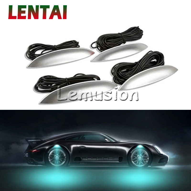 LENTAI 1 набор Автомобильный светодиодный колеса Атмосфера лампы для Alfa Romeo159 Fiat 500