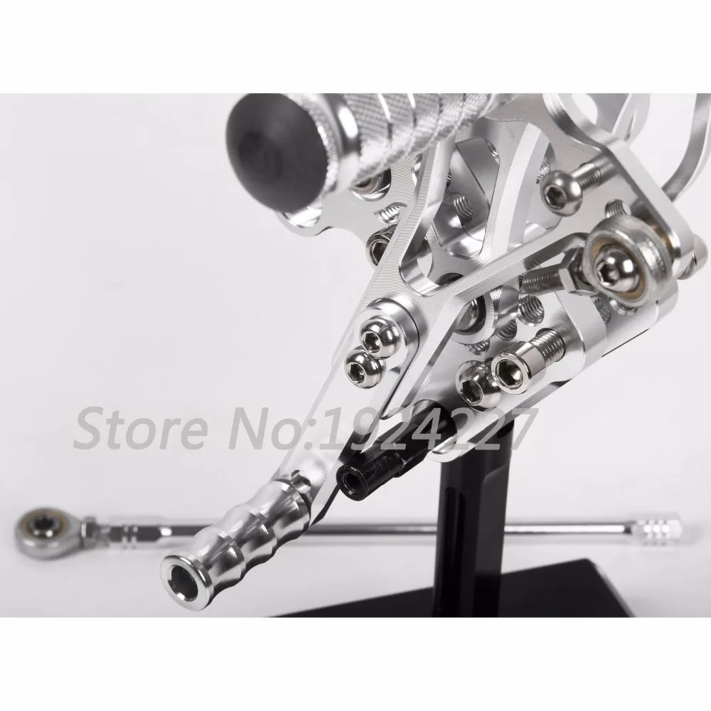 8 видов цветов CNC Rearsets для Triumph Daytona 675 2006-2014 задний комплект мотоциклетные