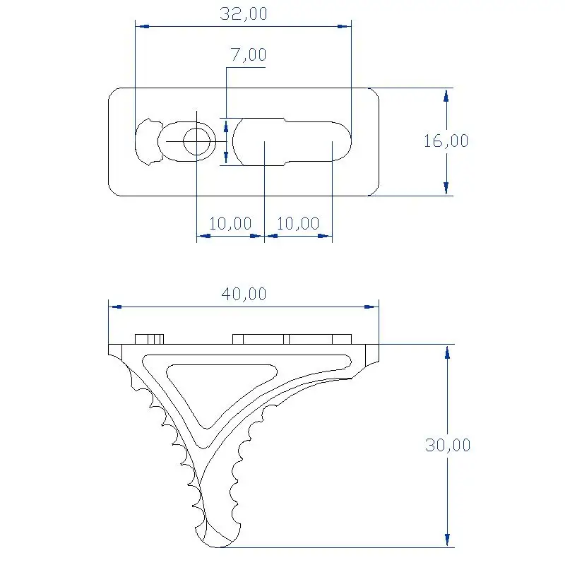 RS KAVE двунаправленный стоп ручной стоп/ручной стоп для KeyMod CNC версия Легкий Купить 1 может получить 1 Крышка рельса
