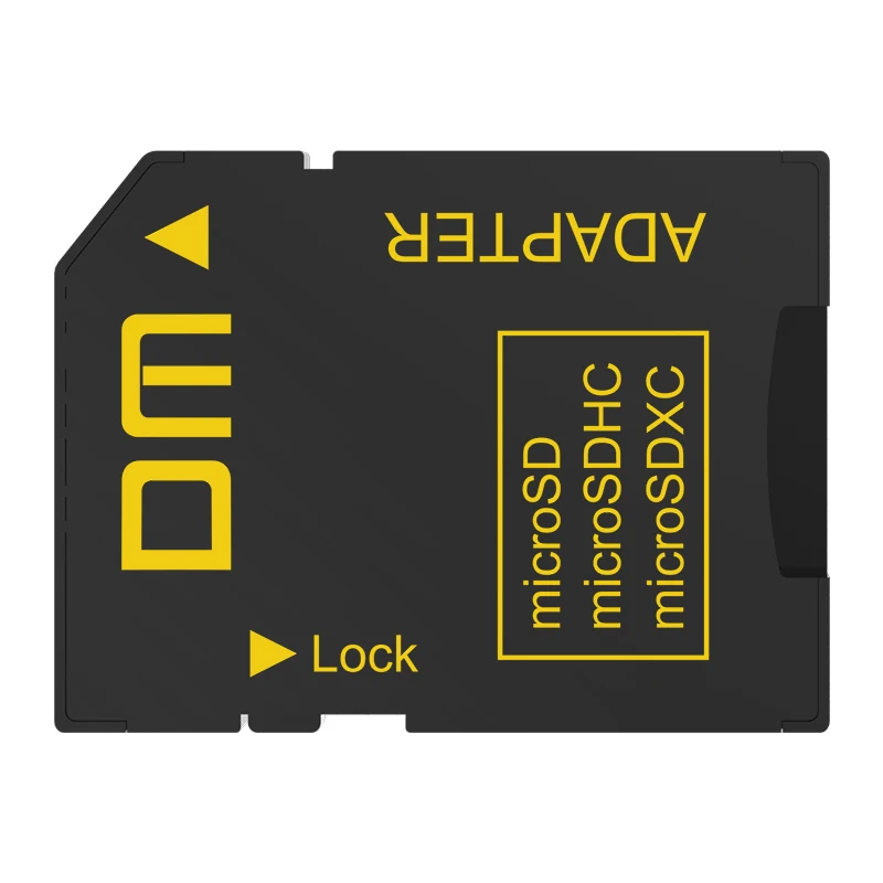 Адаптер DM SD SD2.0 совместимый с microSD microSDHC microSDXC поддерживает максимальную емкость |