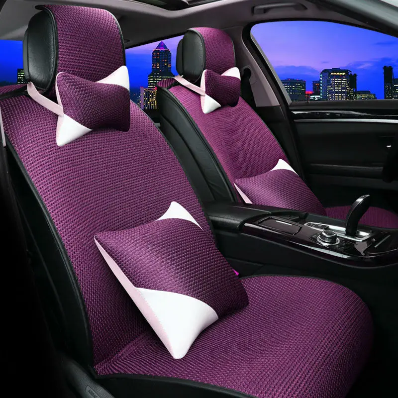 Набор подушек для автомобильного сиденья из ледяного шелка Ford Focus Mondeo Transit Custom Fiesta