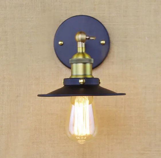 Декоративный настенный прикроватный бра Эдисона в стиле чердака черное платье промышленные винтажные