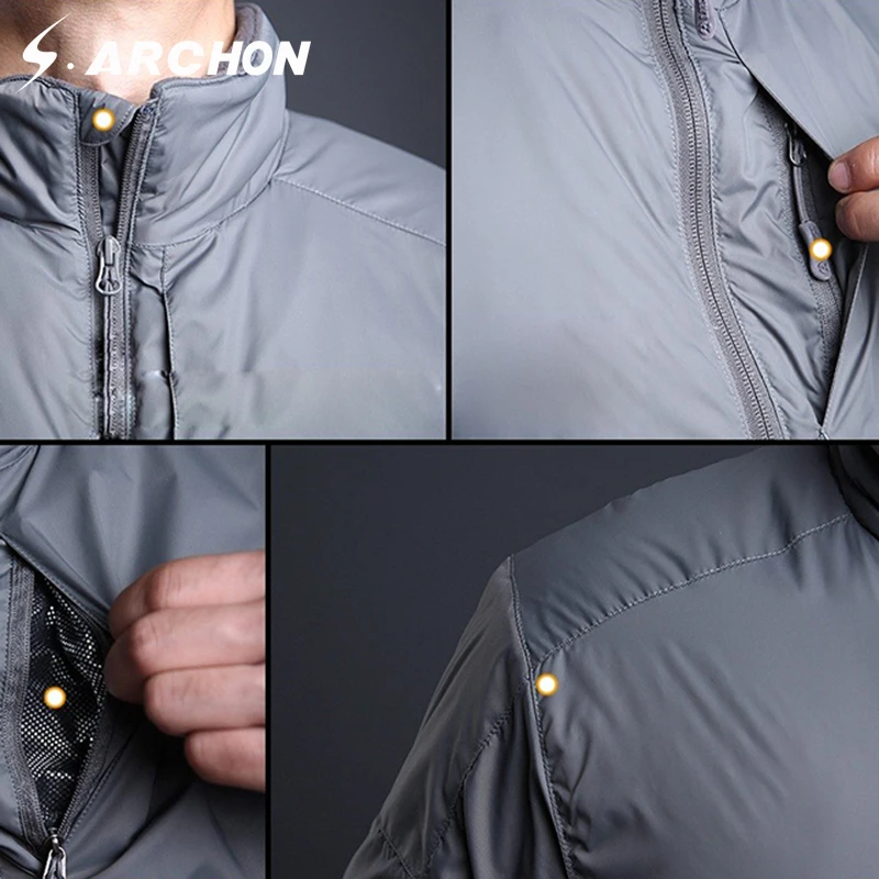 Куртка-бомбер мужская водонепроницаемая с защитой от ветра и влаги в стиле