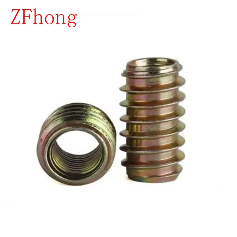 

M4 M5 M6 M8 M10 Furniture Unhead Nut Threaded Color Zinc Plated Carbon Steel For