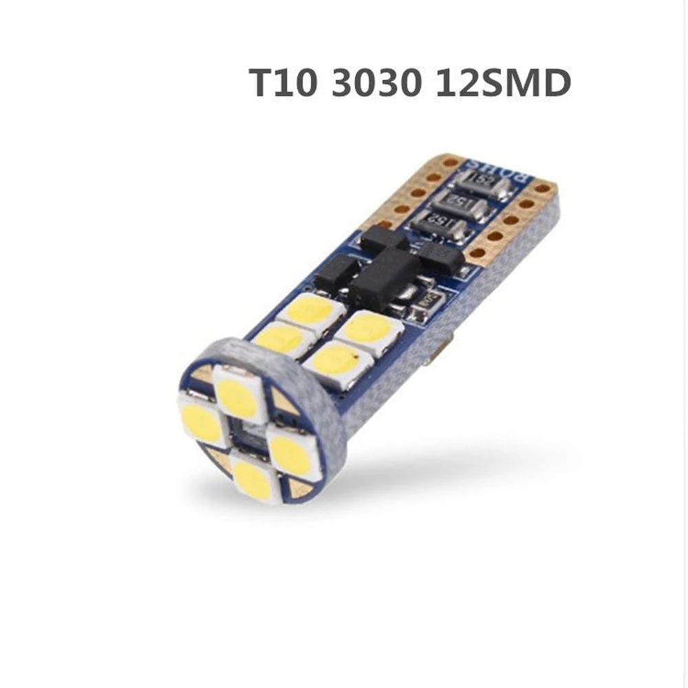 2 шт. T10 3030 12SMD Blueboard декодирование автомобиля грузовика лампа автомобильная