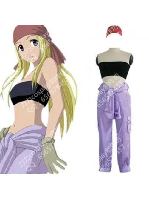 

Цельнометаллический альхимик Winry Rockbell аниме косплей на заказ униформа