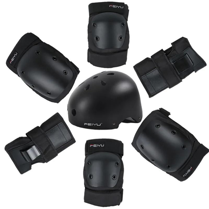 Protective Gear Set Skating Helmet Knee Pads Elbow Pads Wrist Protector for Kids Adults Cycling Roller Skating Rock Climbing