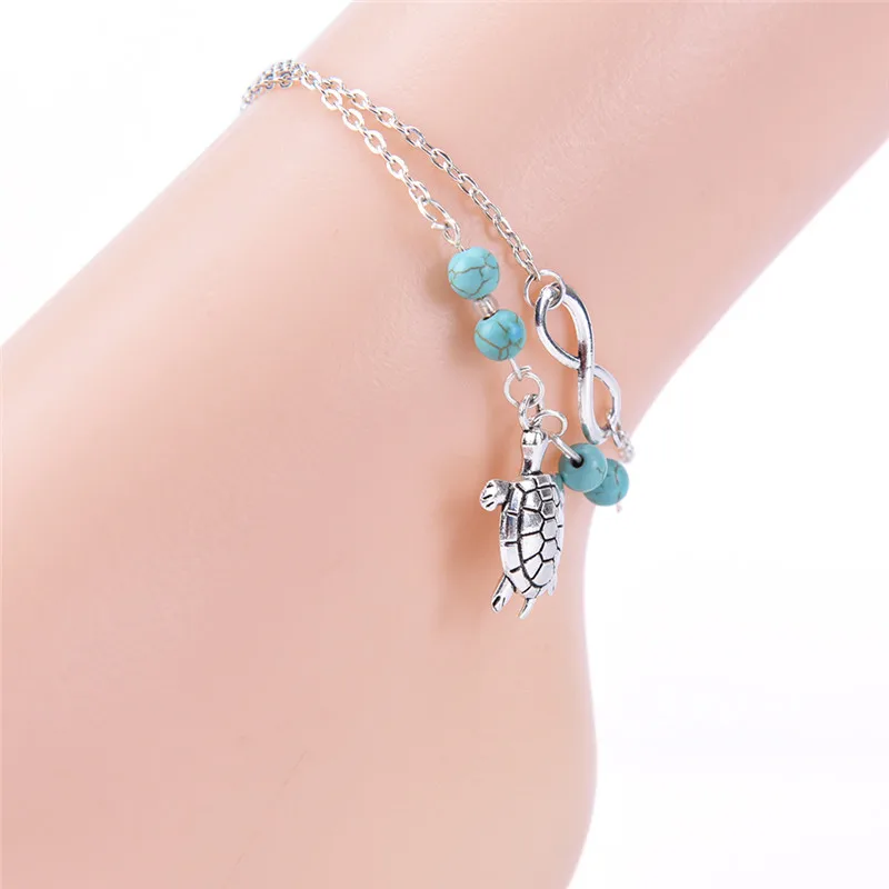 Хороший Бохо старинный античный серебряный Морской животных черепаха Шарм Кулон