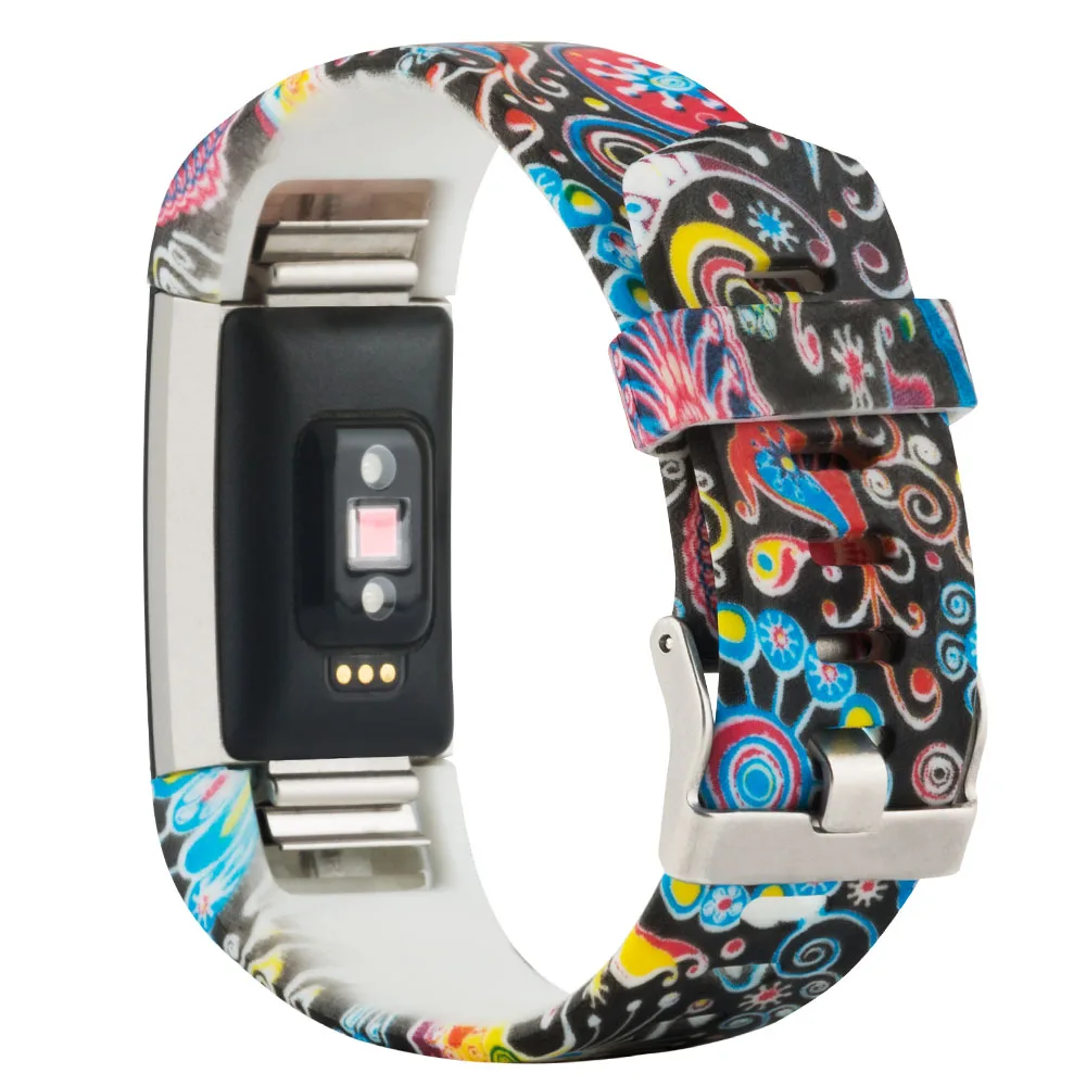 (C2HS) для Fitbit Charge 2 ремешки мягкий Регулируемый сменный спортивный браслет