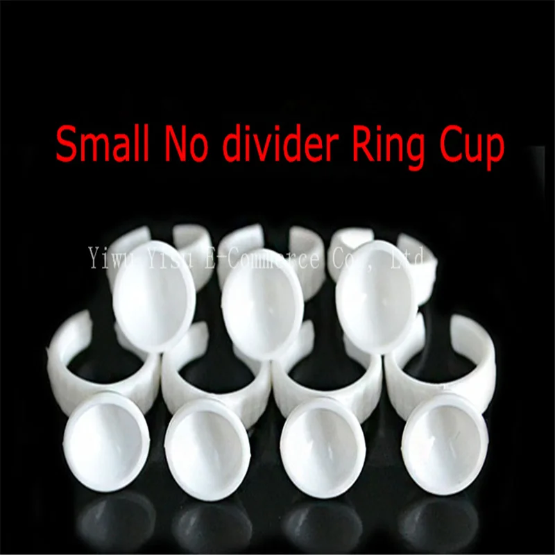 500 шт маленький размер без делителя одноразовые кольца для перманентного макияжа