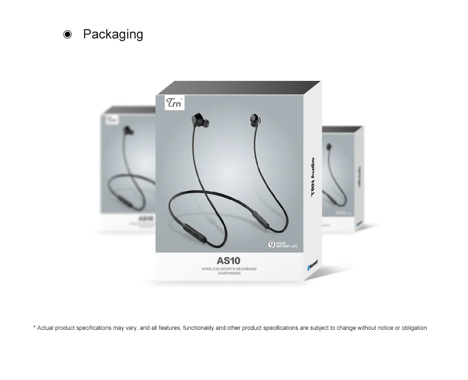 TRN AS10 Bluetooth 4 1 гарнитура наушники портативные Hi Fi Apt x беспроводные