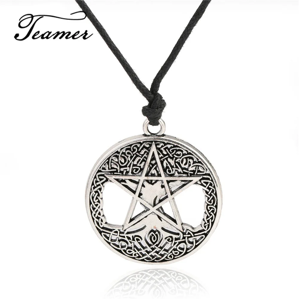 Винтажное ожерелье Teamer с подвеской в виде дерева жизни Wicca пентаграммы ювелирные