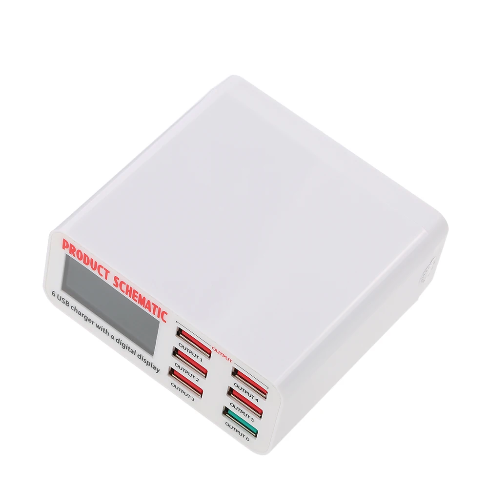 Устройство для быстрой зарядки 6 портов USB 3 0 А зарядное устройство настольного