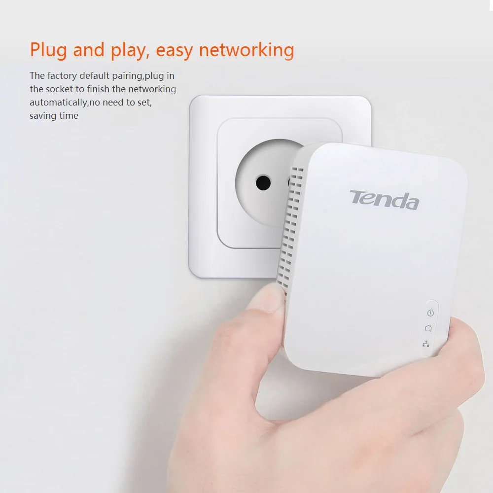 Tenda PH3 1000 Мбит Powerline сетевой адаптер AV1000 Ethernet PLC Адаптер 1 пара маршрутизатор