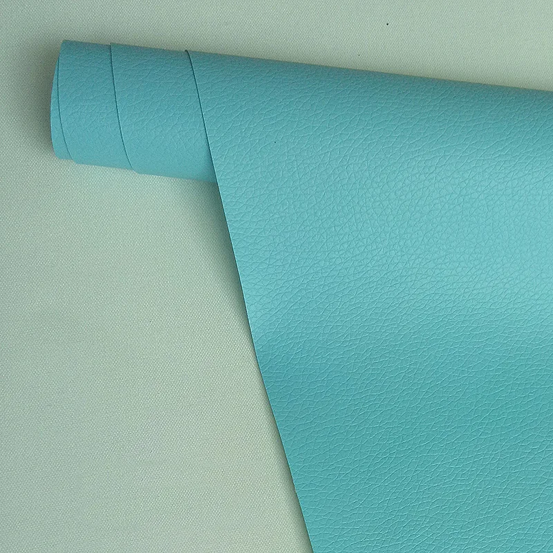 sky blue Meetee 50x137 см толщиной 0,5 мм самоклеящаяся искусственная Синтетическая кожа факсимильная ткань для дивана патч ремонт восстановленная сумка мягкая ткань - Цвет: sky blue