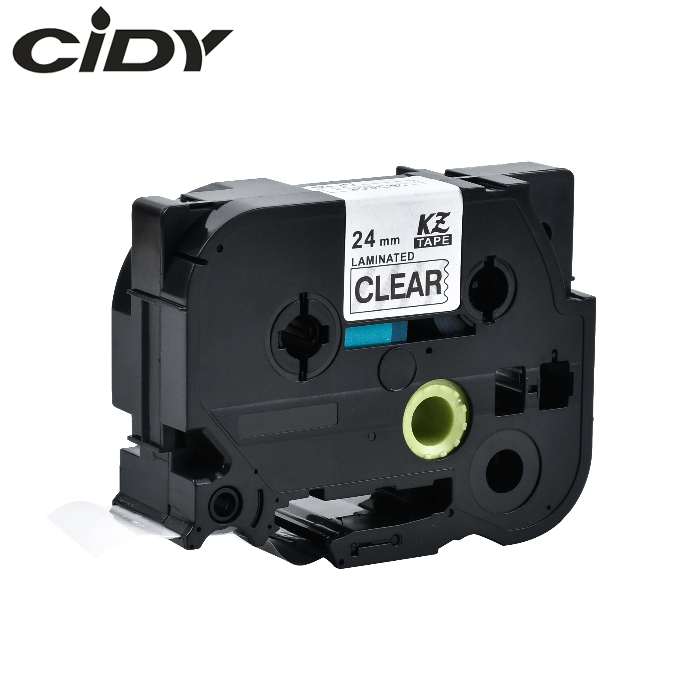 CIDY Tze 151 Tz151 черный на прозрачном ламинированном совместимом с P touch 24 мм зеркальная