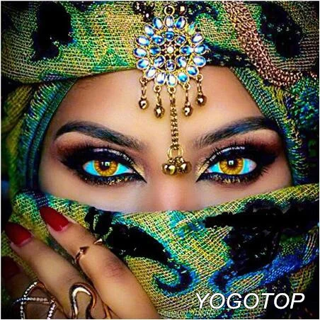 YOGOTOP DIY Алмазная вышивка крестиком домашний декор в масках красивые глаза Алмазная мозаика квадратная Алмазная вышивка ZB900 - Цвет: Белый