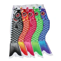 405570100cm japanese carp windsock streamer fish flag kite cartoon fish colorful windsock carp wind sock flag koinobori gift
