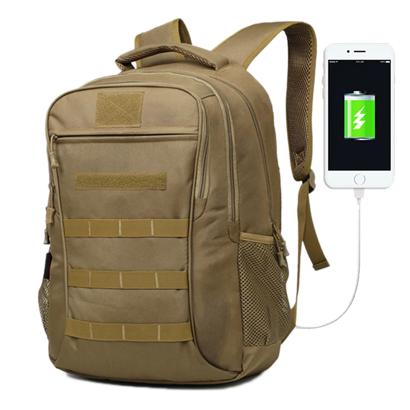 

Тактический рюкзак 35 л, военная уличная внешняя многофункциональная переносная спортивная сумка с USB для скалолазания, водонепроницаемый а...