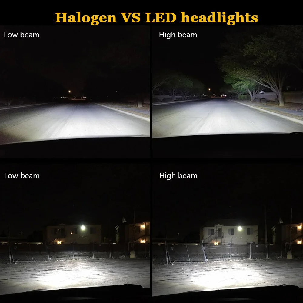 2 шт. H3 LED H7 H4 H11 H1 H8 H27 HB3 HB4 9005 9006 880 9007 светодиодная фара лампа 7600LM 6000K Авто C6