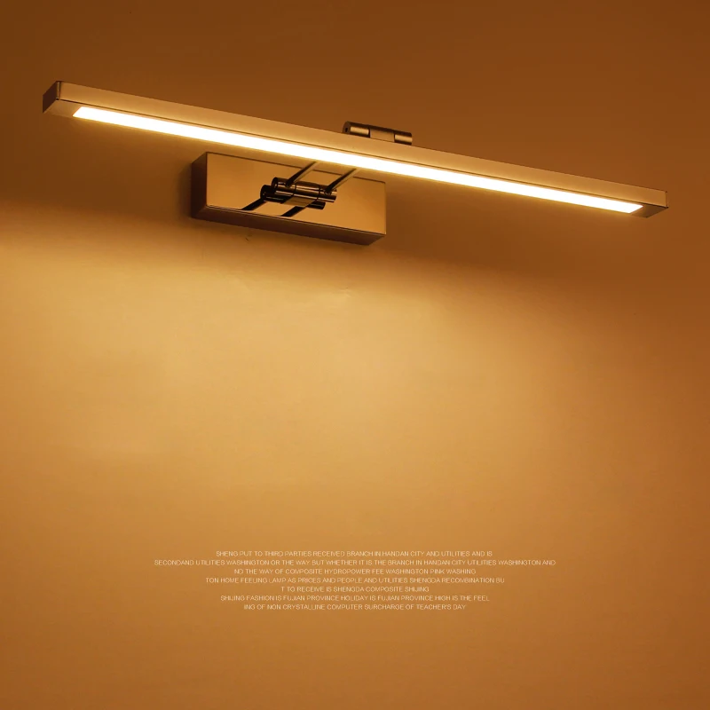 Светильник светодиодный настенный из нержавеющей стали 41/55/80 см 3 длины|wall lamp