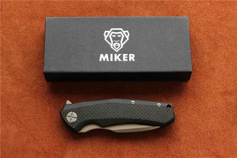 Складной нож MIKER 0850 D2 лезвие ручка из углеродного волокна подшипник самолета