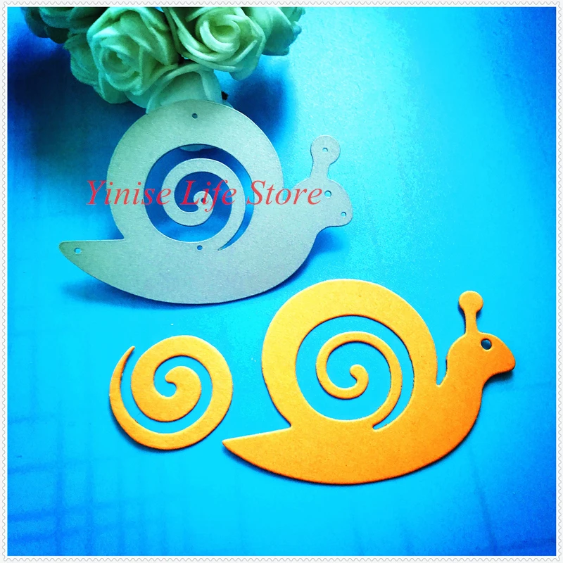 YINISE металлические режущие штампы для трафареты скрапбукинга улитки DIY